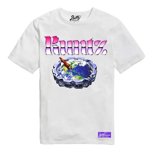 Camiseta ''Globe Tray'' de Runtz - Blanco