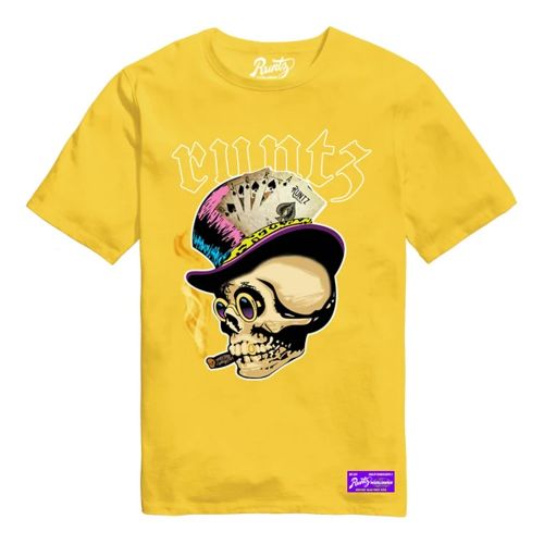 Camiseta ''Skull'' de Runtz - Amarillo 