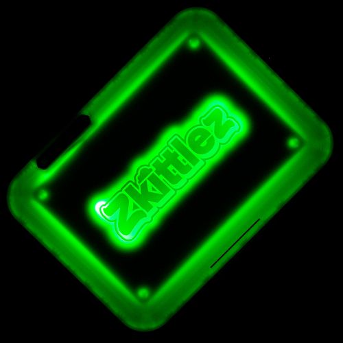 Bandeja Zkittlez con LED de Glow Tray - Green